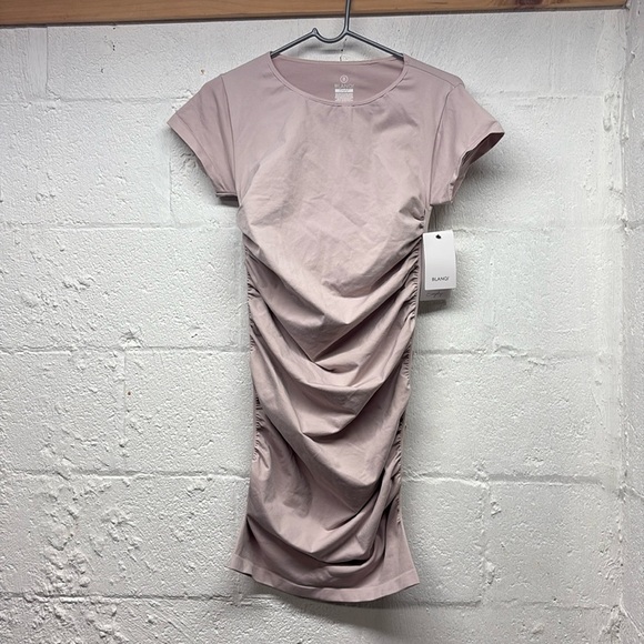 NEW BLANQI Everyday Maternity Cap Sleeve Crew Neck Dress Size SMALL/MEDIUM - Picture 2 of 7